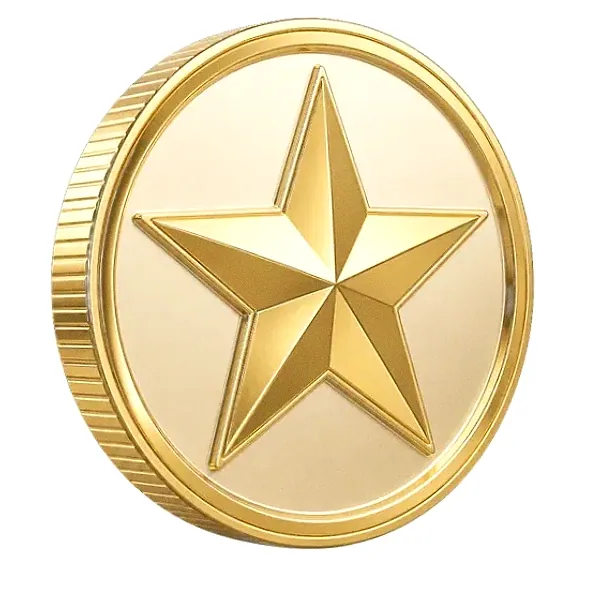 Star-emblem coin — Candyland Casino
