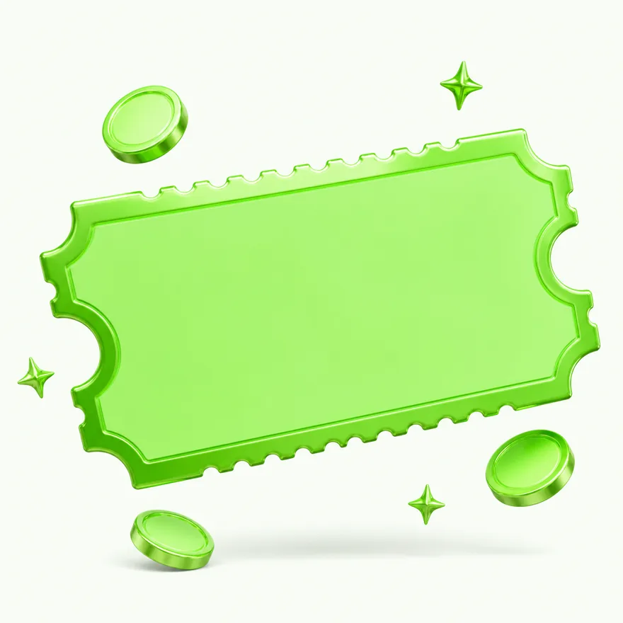 Blank coupon ticket — Candyland Casino