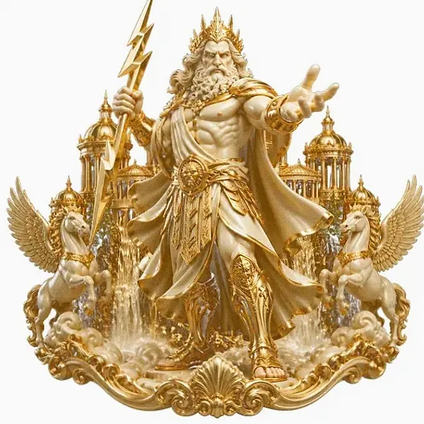 Zeus with lightning — Candyland Casino