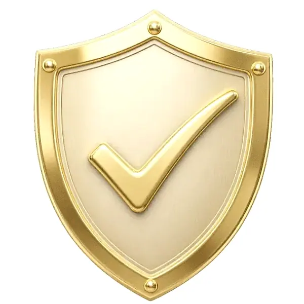 Checkmark shield — Candyland Casino