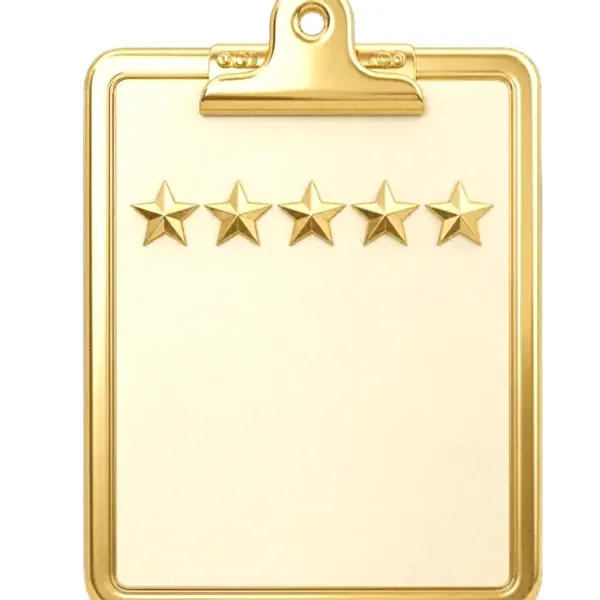 Star rating clipboard — Candyland Casino