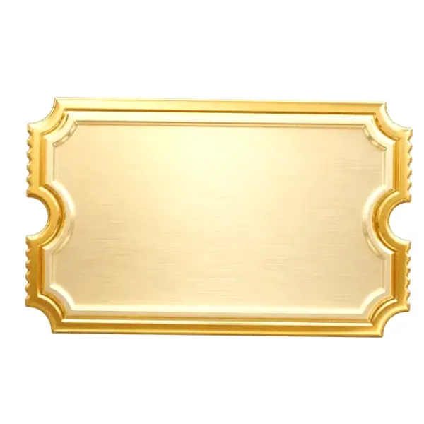 Blank ticket plaque — Candyland Casino