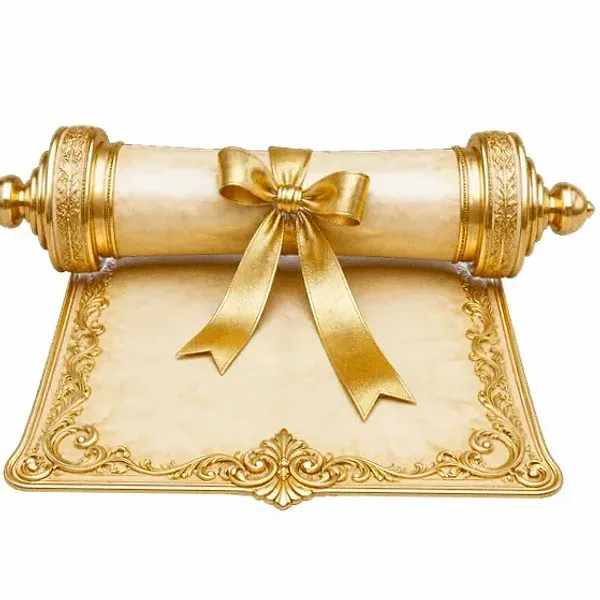 Decorated parchment scroll — Candyland Casino
