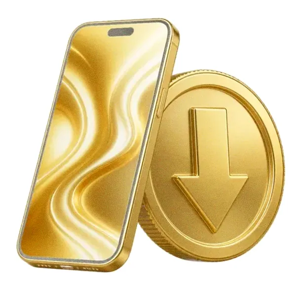 Smartphone and coin — Candyland Casino