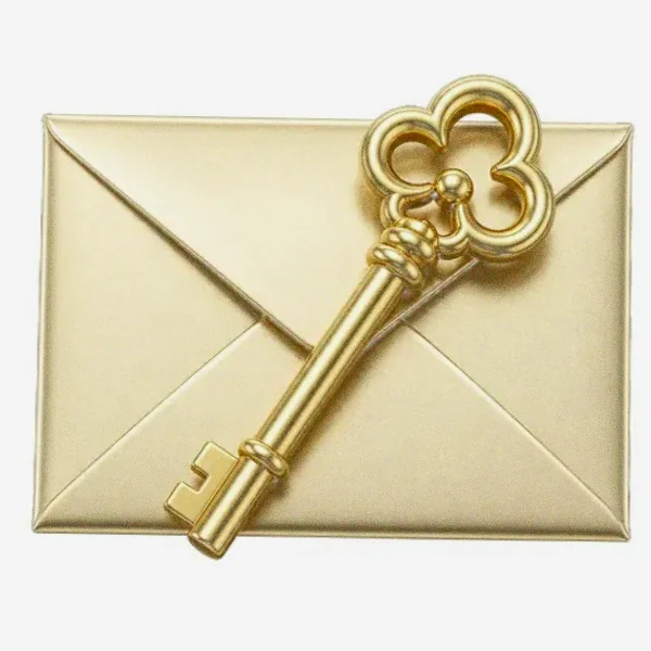Key on envelope — Candyland Casino