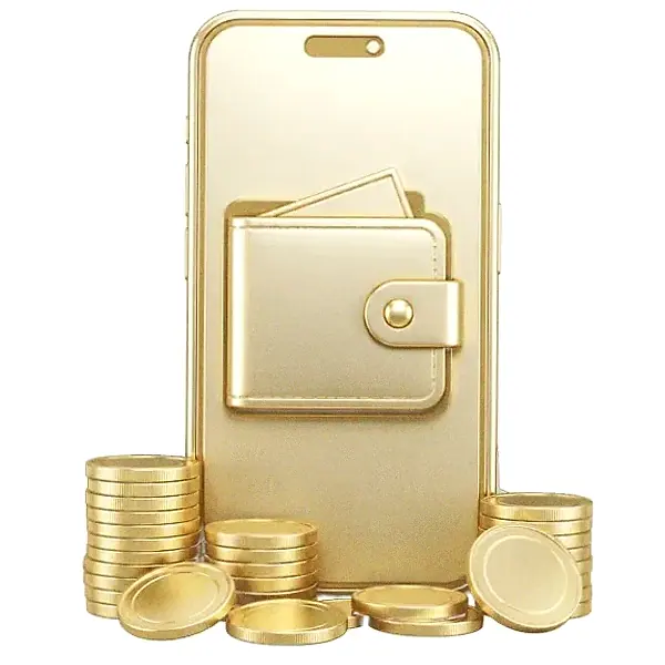 Smartphone with wallet — Candyland Casino