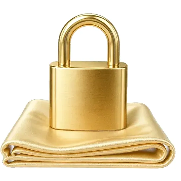 Padlock on folded cloth — Candyland Casino