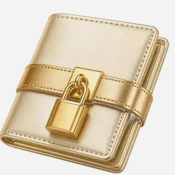 Locked leather wallet — Candyland Casino